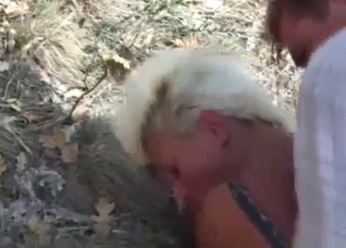 Perverted outdoors incest foursome with a MILF