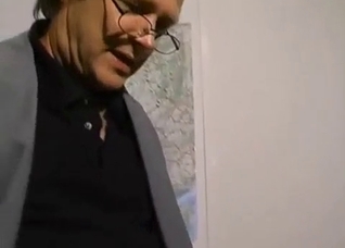 Daughter seducing father in his office